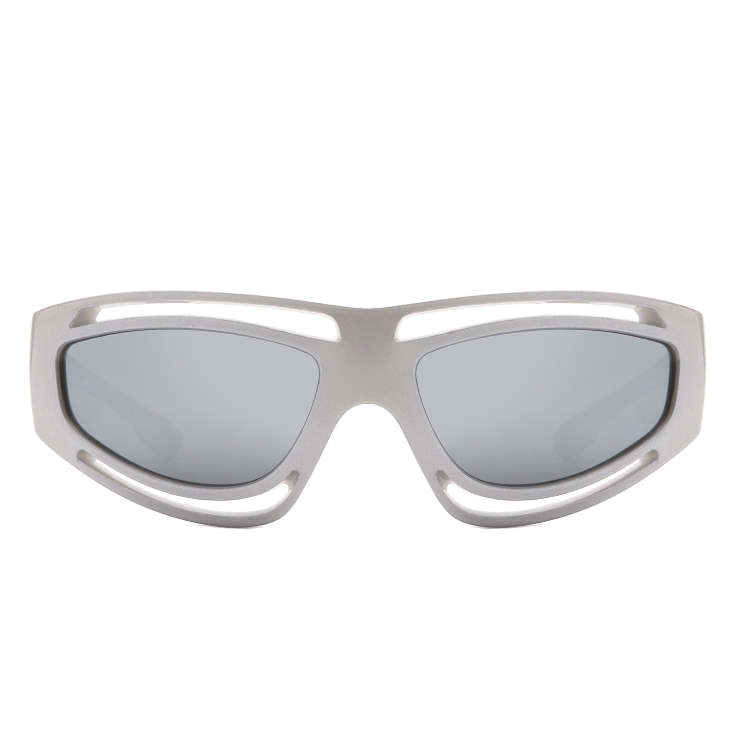 [ Trinity 2.0 ] Futuristic Silver Sunglasses - projectshades