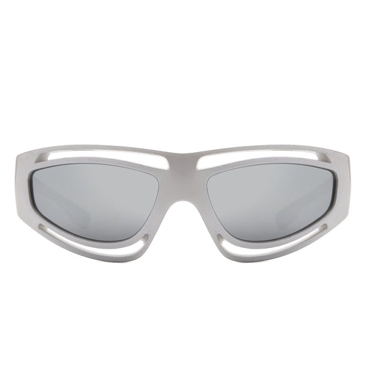 [ Trinity 2.0 ] Futuristic Silver Sunglasses - projectshades