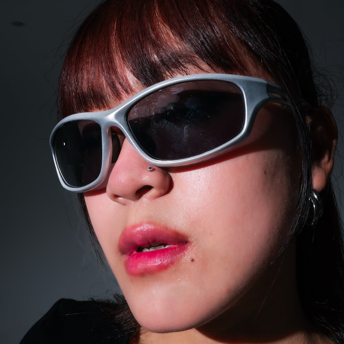 [ Solarix ] Silver Wraparound Sunglasses - projectshades