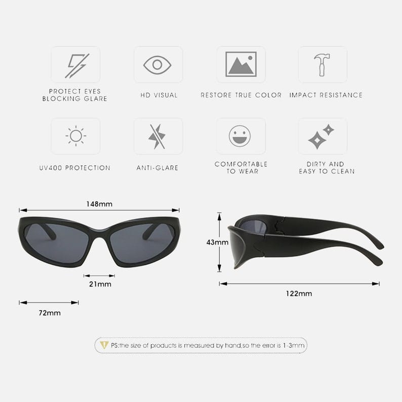 [ Matrix ] Wraparound y2k sunglasses - projectshades