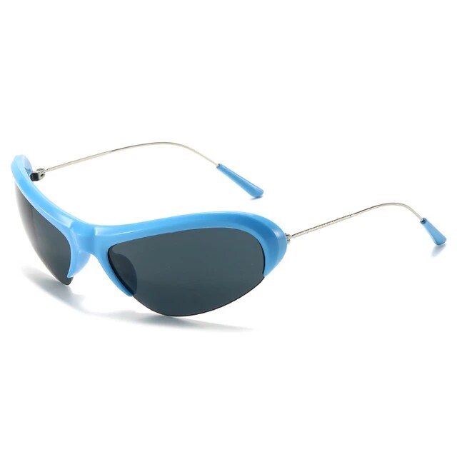 [ Glare x ] Futuristic Semi-rimless Sunglasses - projectshades