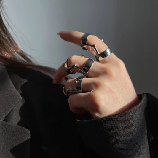 [ Edgerunner ] Cyberpunk Knuckle Ring